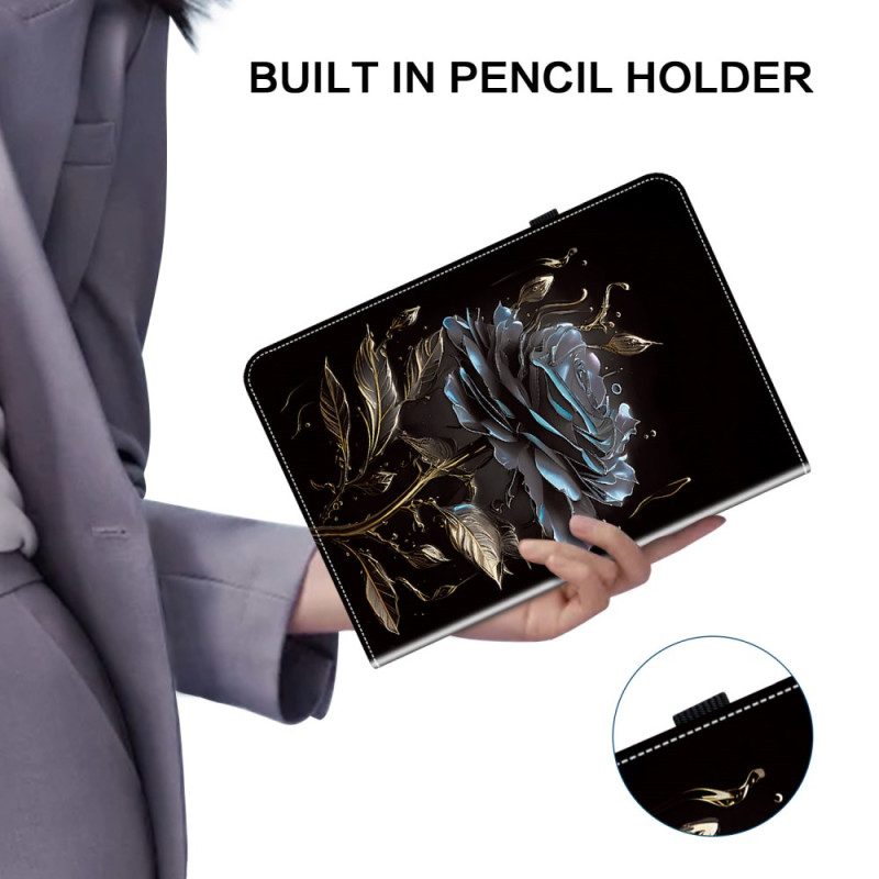 Case Samsung Galaxy Tab S10 Plus Schwarze Rose