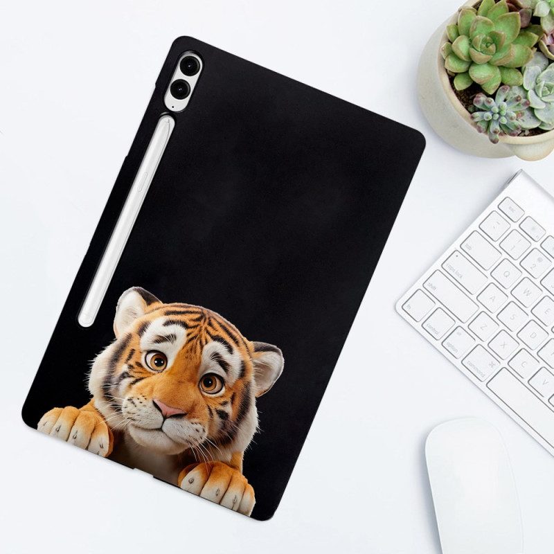 Hülle Samsung Galaxy Tab S10 Plus Handyhülle Tiger-stifthalter