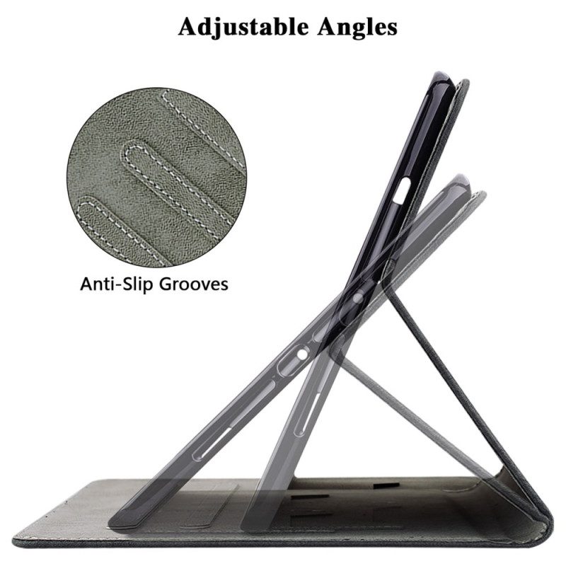 Lederhüllen Für Samsung Galaxy Tab S10 Plus Kleiner Tiger In Wildlederoptik