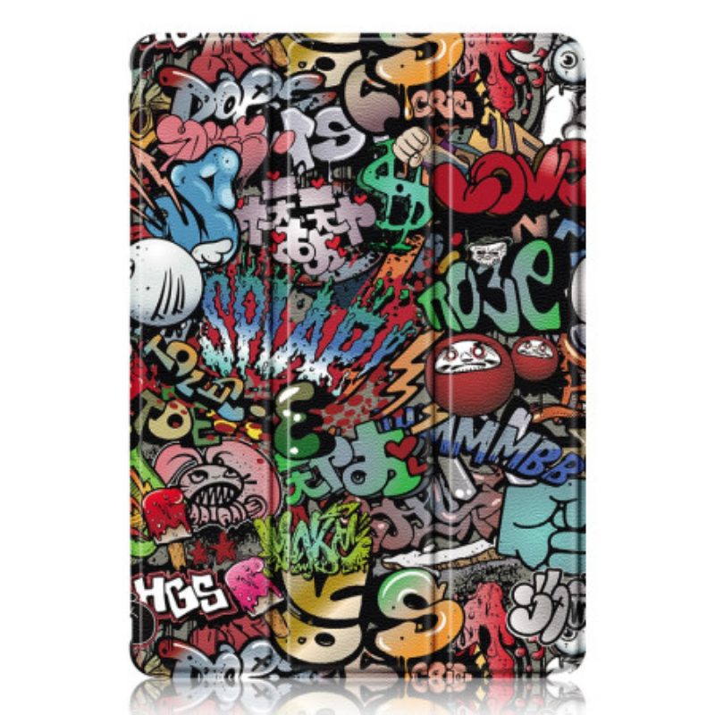 Samsung Galaxy Tab S10 Plus Transparente Graffiti-rückseite