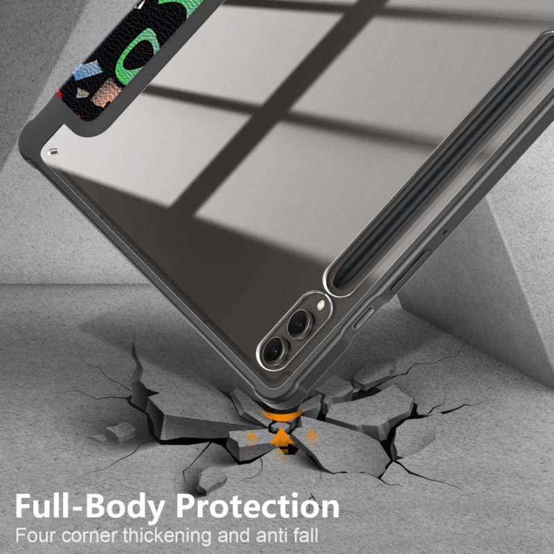 Samsung Galaxy Tab S10 Plus Transparente Graffiti-rückseite