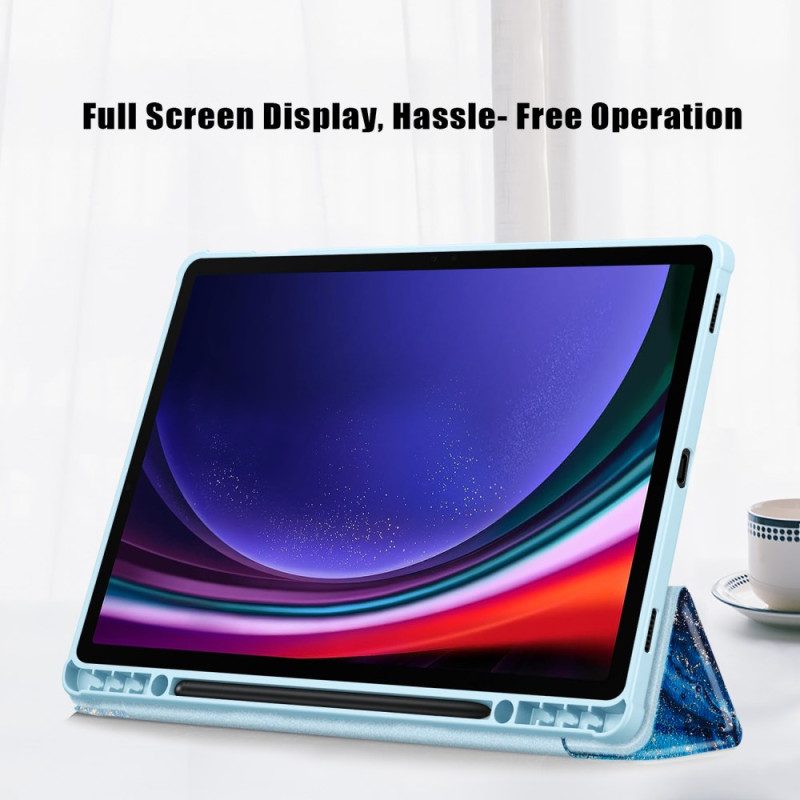 Samsung Galaxy Tab S10 Plus Transparente Wellen-rückseite