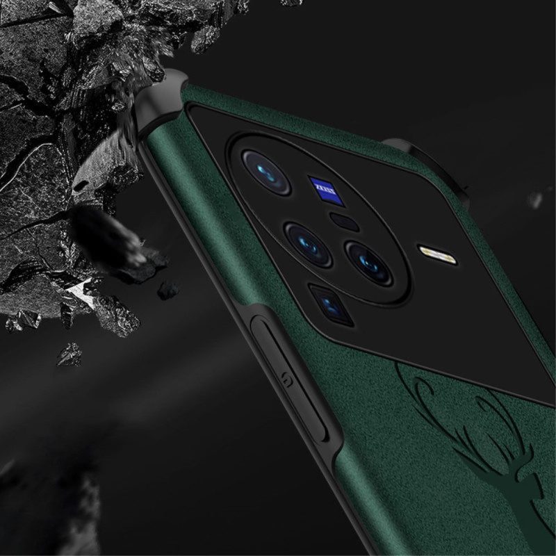 Handyhülle Für Vivo X80 Pro Hirsch Aus Kunstleder