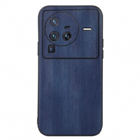 Handyhülle Für Vivo X80 Pro Ledereffekt