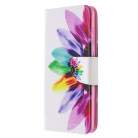 Flip Case Für Samsung Galaxy A31 Aquarellblume