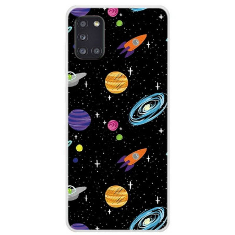 Hülle Für Samsung Galaxy A31 Planet Galaxie
