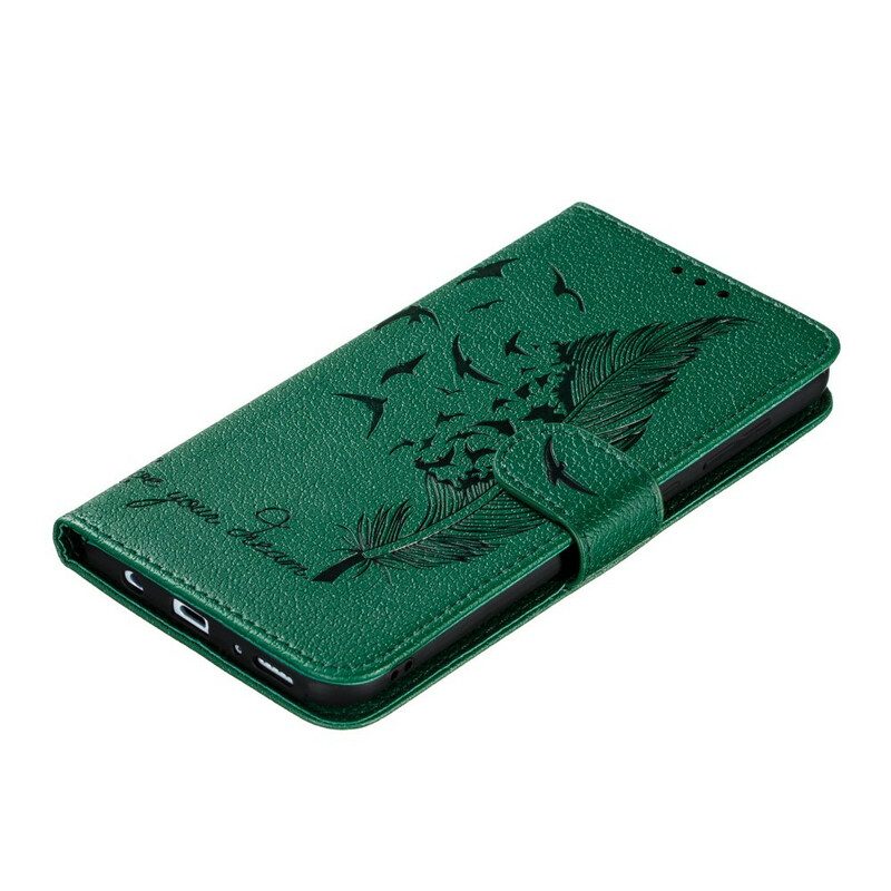 Lederhüllen Für Samsung Galaxy A31 Kunstleder Lebe Deinen Traum