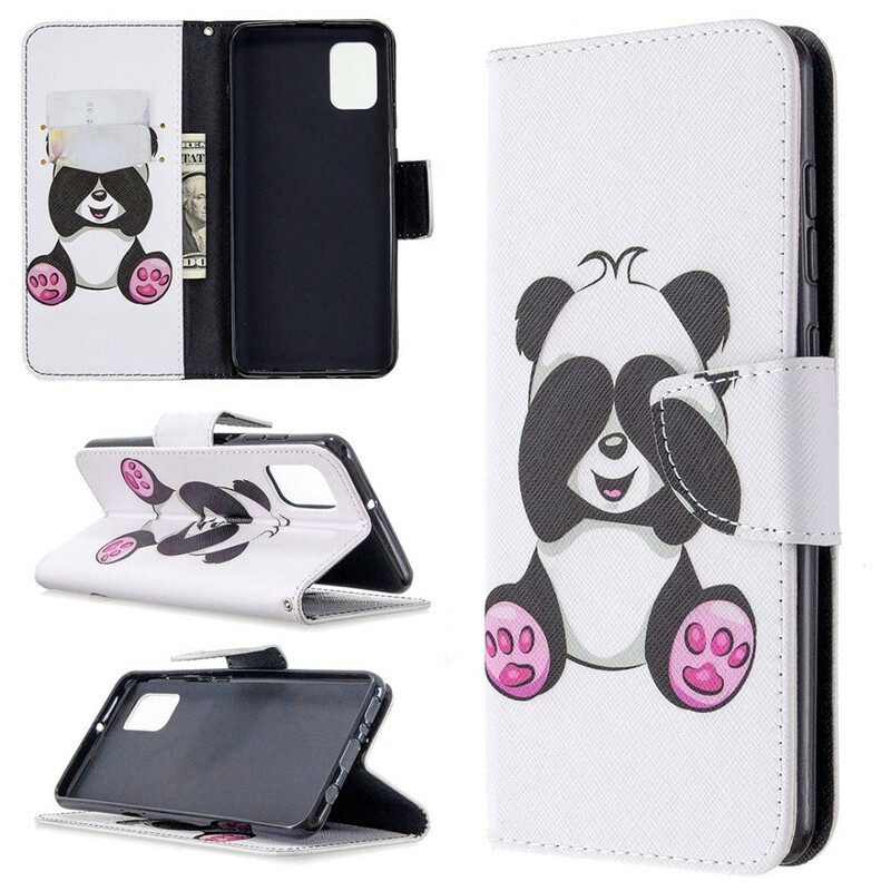 Lederhüllen Für Samsung Galaxy A31 Panda-spaß