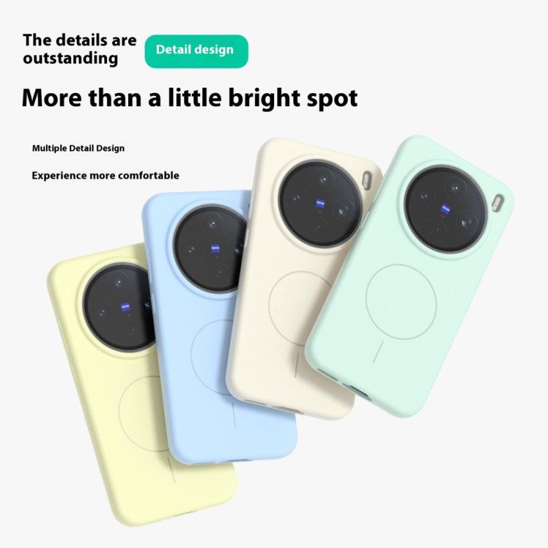 Hülle Vivo X200 Handyhülle Magsafe Flüssigsilikon