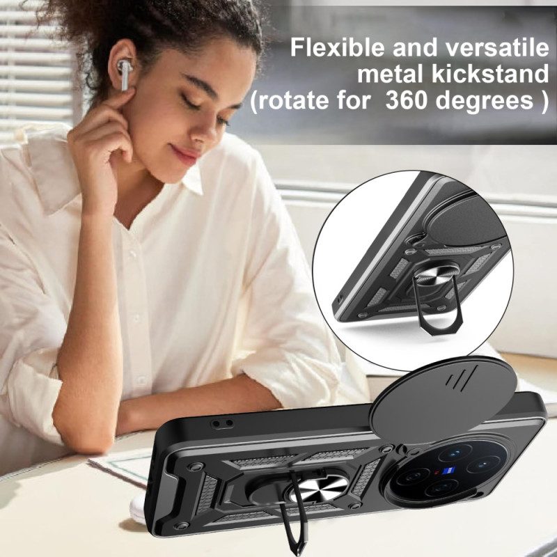 Hülle Vivo X200 Schiebe-kameraabdeckung Und Ständer