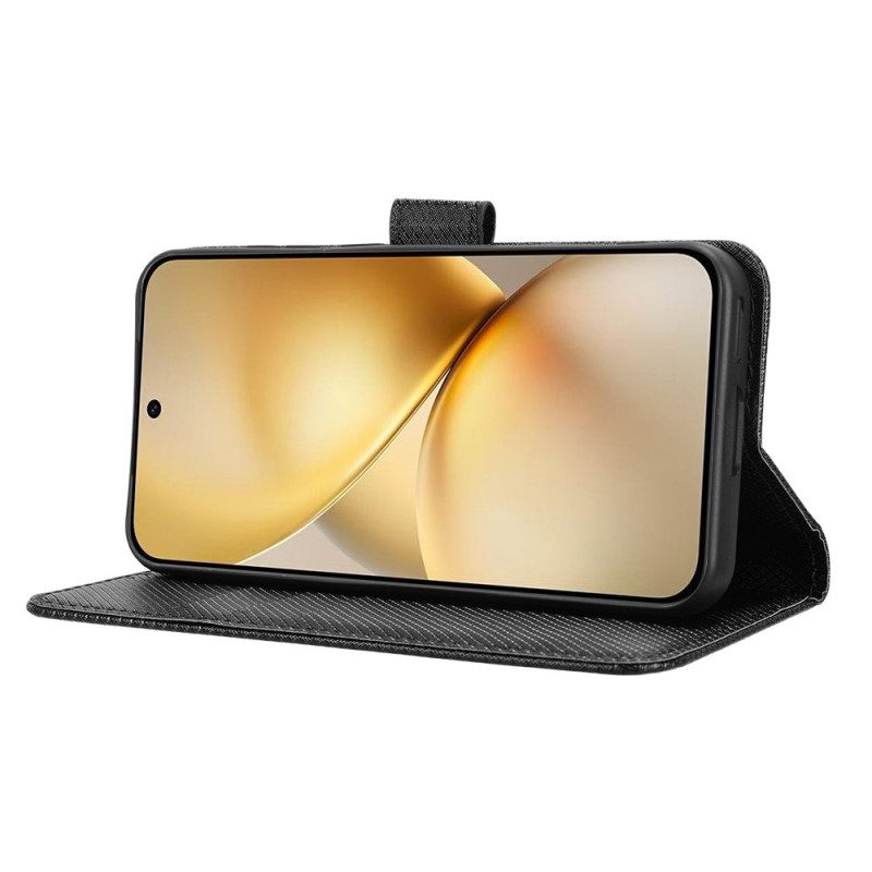 Lederhüllen Vivo X200 Diamantstruktur