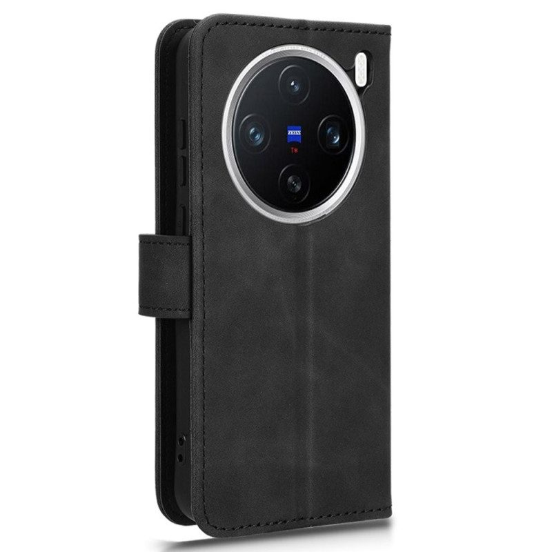 Lederhüllen Vivo X200 Handyhülle Wildlederoptik