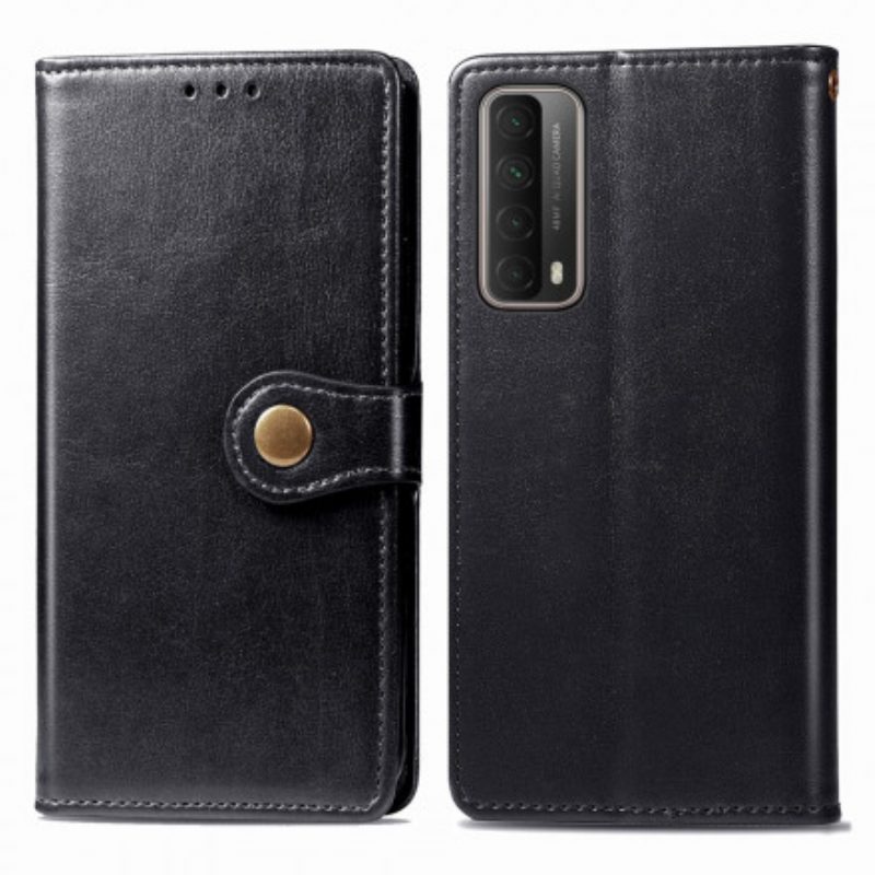 Lederhüllen Für Huawei P Smart 2021 Kunstleder Und Vintage-verschluss