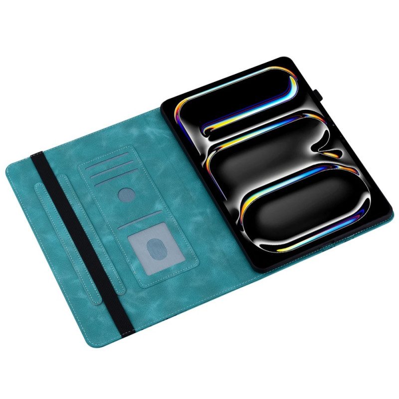 Case Für iPad Pro 13 (2025) Herzförmiger Wildleder-effekt