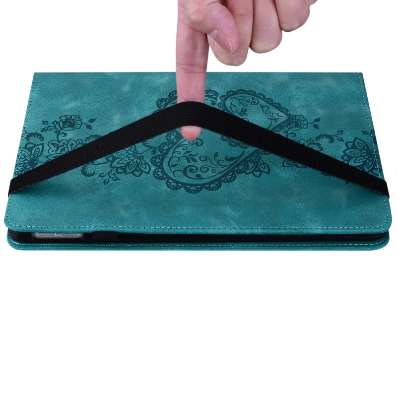 Case Für iPad Pro 13 (2025) Herzförmiger Wildleder-effekt