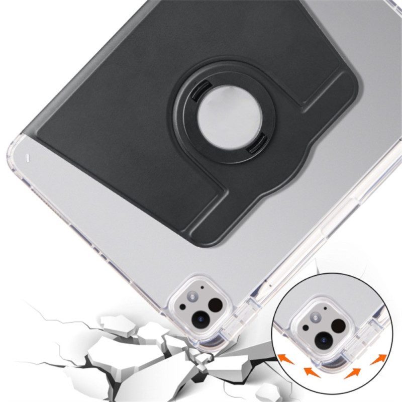 Case iPad Pro 13 (2025) Drehbarer Ständer Und Abnehmbare Transparente Rückseite