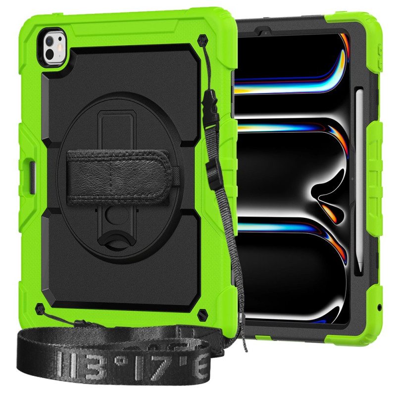 Hülle Für iPad Pro 13 (2025) Robust Mit Displayschutzfolie Und Schultergurt