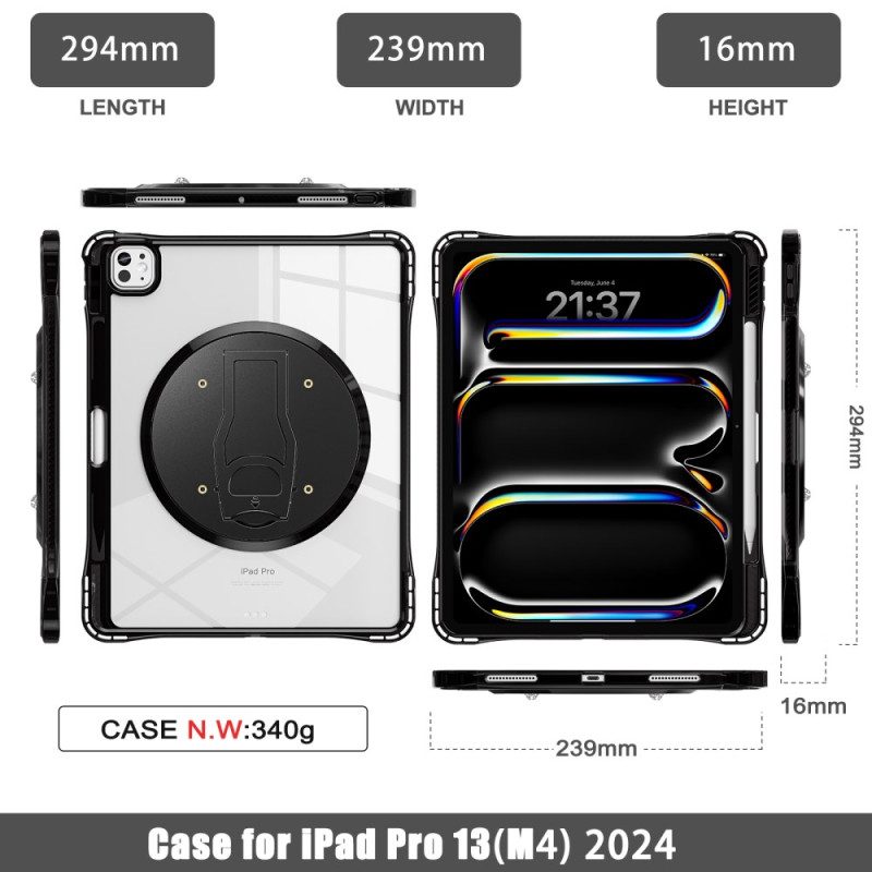 Hülle Für iPad Pro 13 (2025) Transparent Mit Ständer