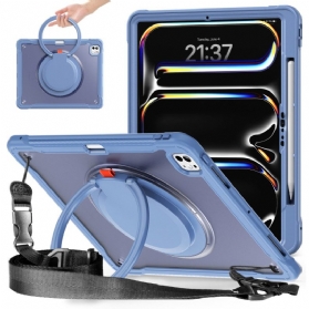 Hülle iPad Pro 13 (2025) Handyhülle Drehbarer Ständer Und Schultergurt