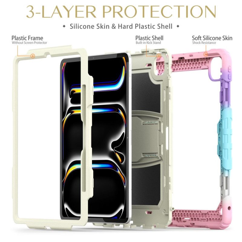 Hülle iPad Pro 13 (2025) Handyhülle Robust Mit Stifthalter Und Schultergurt