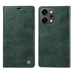 Flip Case Oppo Reno 14 Pro 5g Yikatu Gewachstes Kunstleder