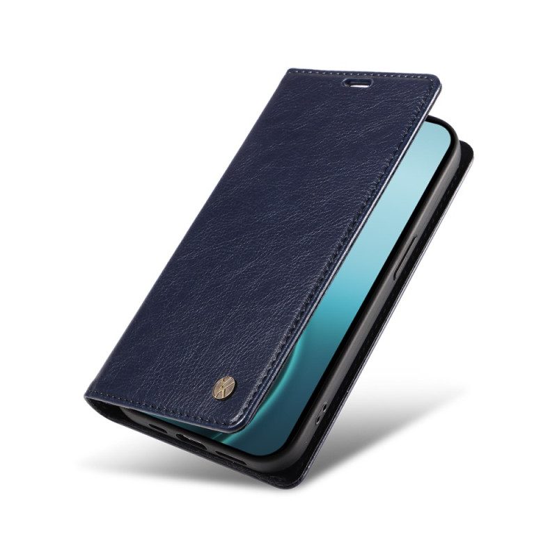 Flip Case Oppo Reno 14 Pro 5g Yikatu Gewachstes Kunstleder
