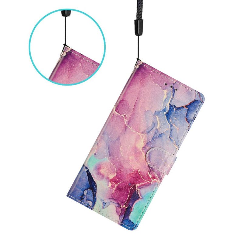 Lederhüllen Für Oppo Reno 14 Pro 5g Aquarellmarmor