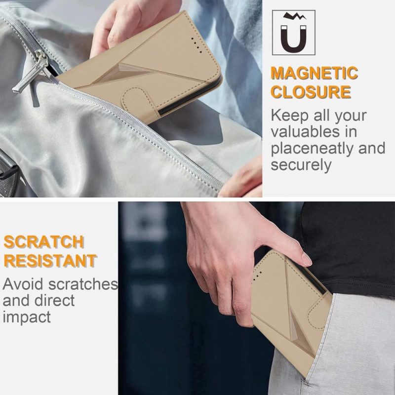 Lederhüllen Oppo Reno 14 Pro 5g Dreiecksmuster