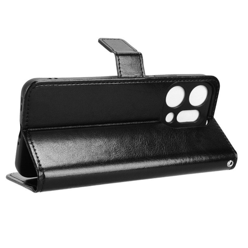 Lederhüllen Oppo Reno 14 Pro 5g Glänzendes Kunstleder