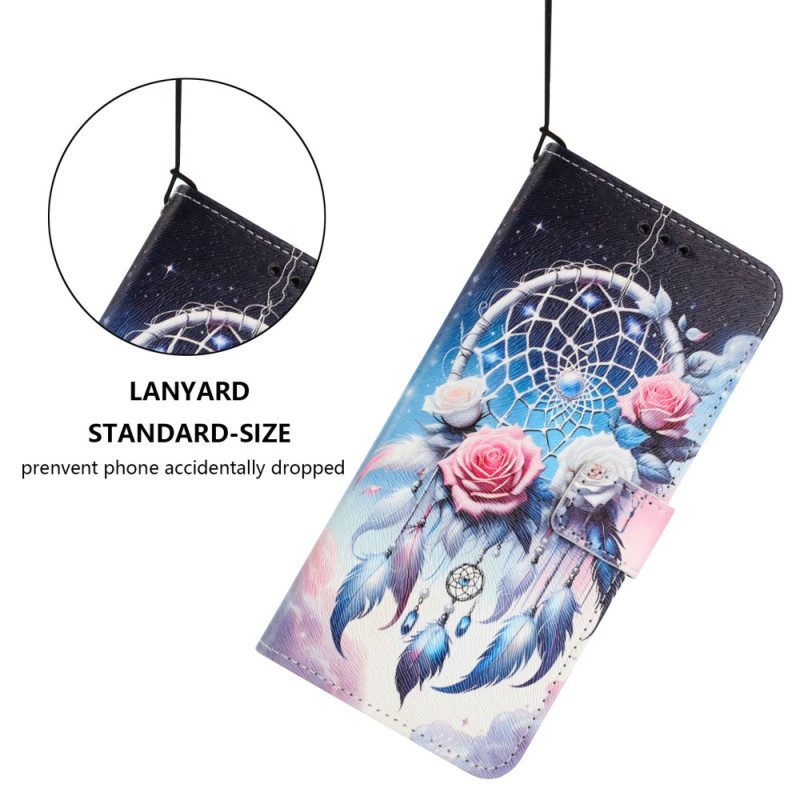 Lederhüllen Oppo Reno 14 Pro 5g Handyhülle Blumen-traumfänger