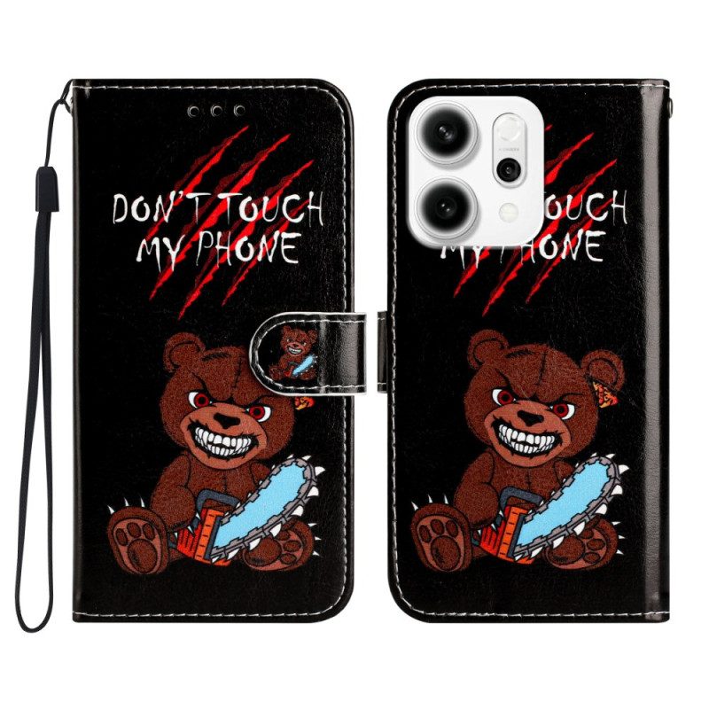 Lederhüllen Oppo Reno 14 Pro 5g Handyhülle Finger Weg Von Meinem Handy Bär!