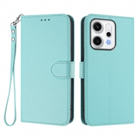 Lederhüllen Oppo Reno 14 Pro 5g Handyhülle Geldbörse Mit Trageriemen