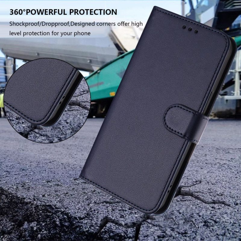 Lederhüllen Oppo Reno 14 Pro 5g Handyhülle Geldbörse Mit Trageriemen