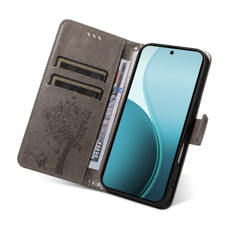 Lederhüllen Oppo Reno 14 Pro 5g Katze Und Biene