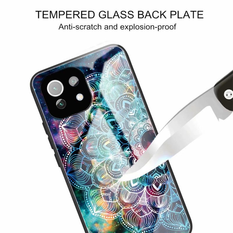 Handyhülle Für Xiaomi Mi 11 Lite 4G / 5G / 5G NE Mandala-gehärtetes Glas