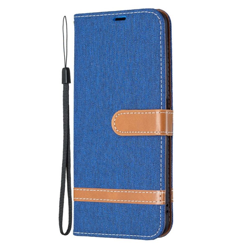 Lederhüllen Für Xiaomi Mi 11 Lite 4G / 5G / 5G NE Mit Kordel Armband In Stoff- Und Lederoptik