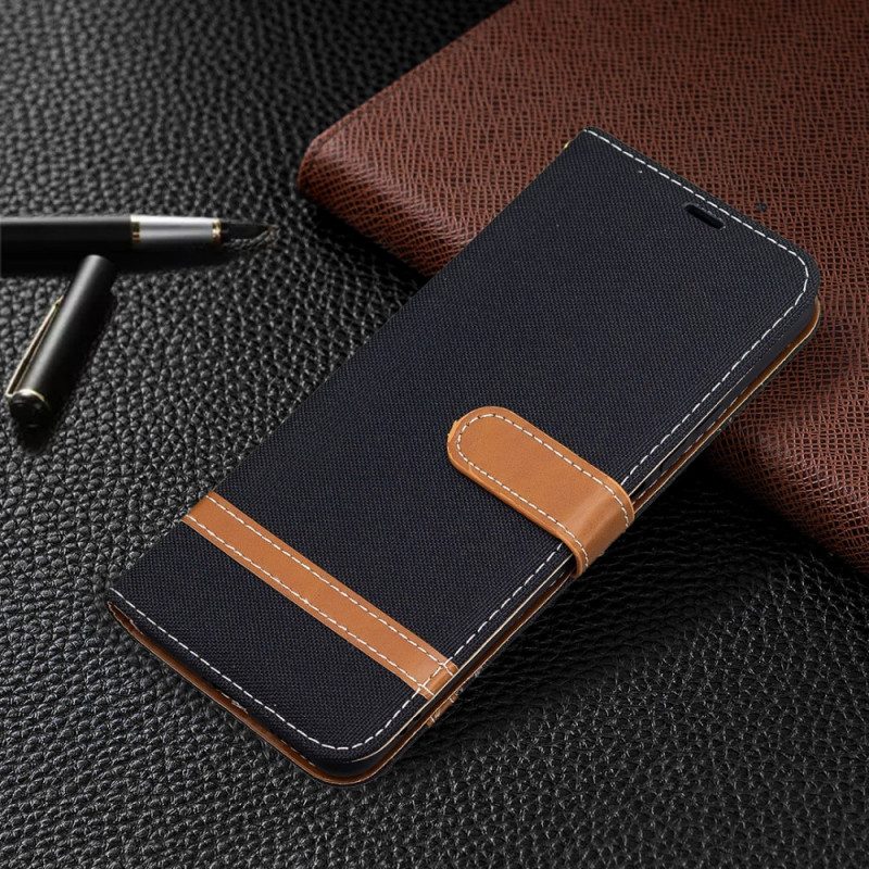 Lederhüllen Für Xiaomi Mi 11 Lite 4G / 5G / 5G NE Mit Kordel Armband In Stoff- Und Lederoptik