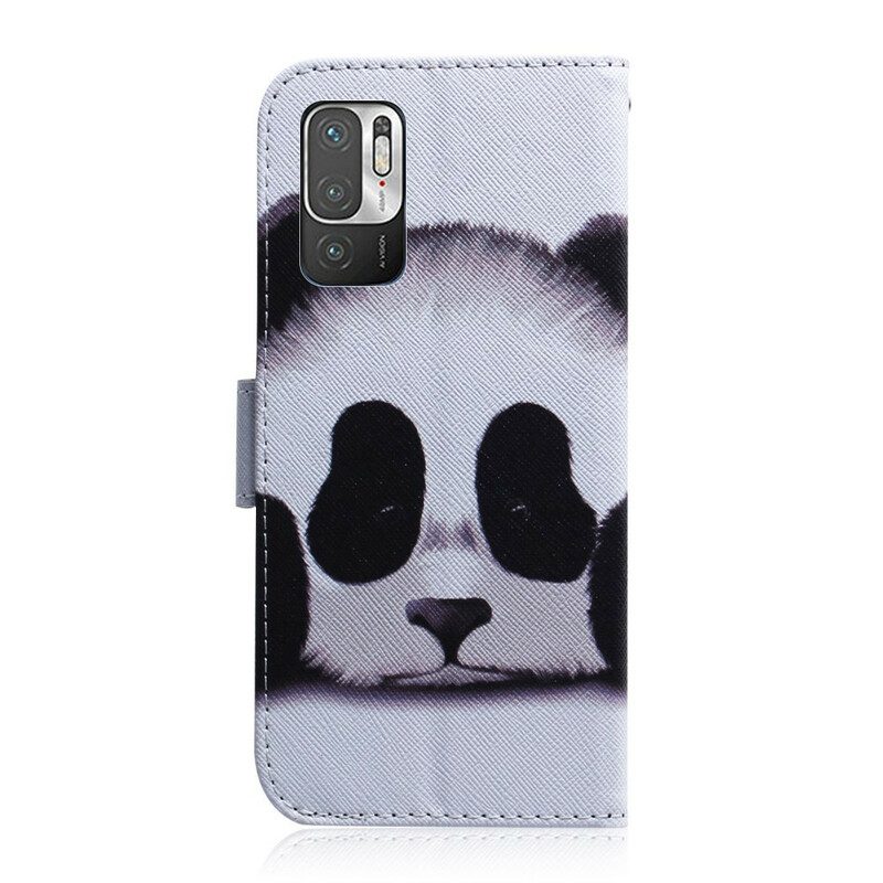 Lederhüllen Für Poco M3 Pro 5G Panda-gesicht