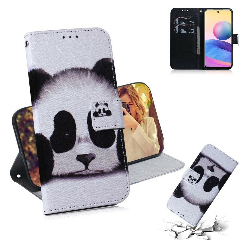 Lederhüllen Für Poco M3 Pro 5G Panda-gesicht