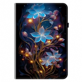 Case Samsung Galaxy Tab S11 Blaue Blumen
