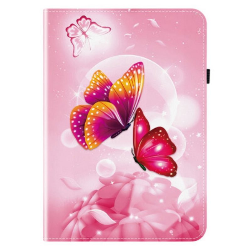 Case Samsung Galaxy Tab S11 Rosa Schmetterlinge