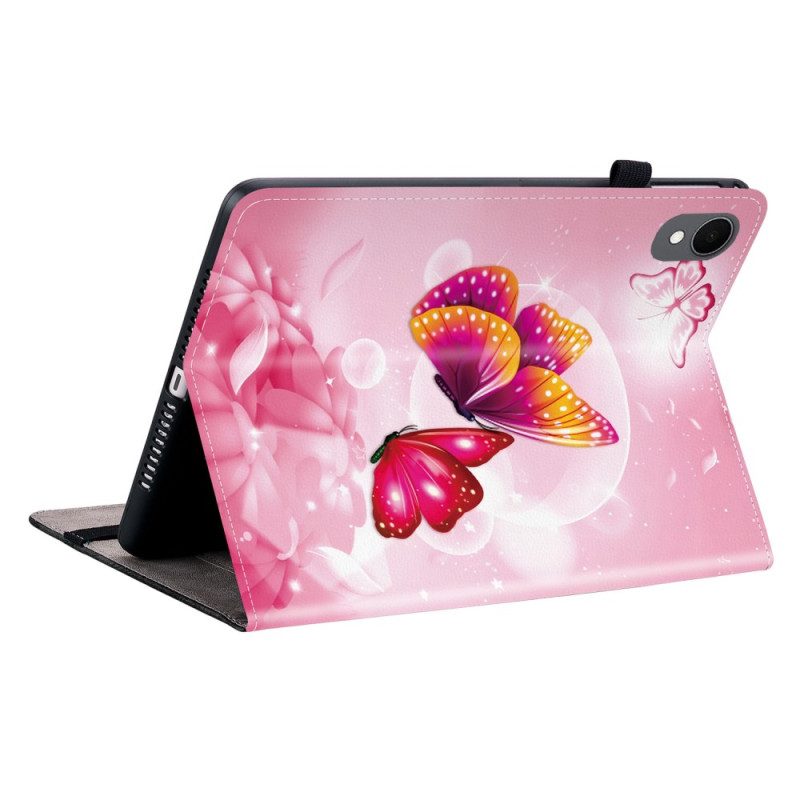 Case Samsung Galaxy Tab S11 Rosa Schmetterlinge