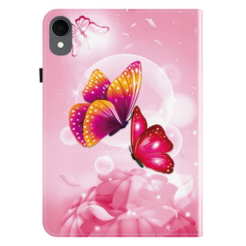 Case Samsung Galaxy Tab S11 Rosa Schmetterlinge