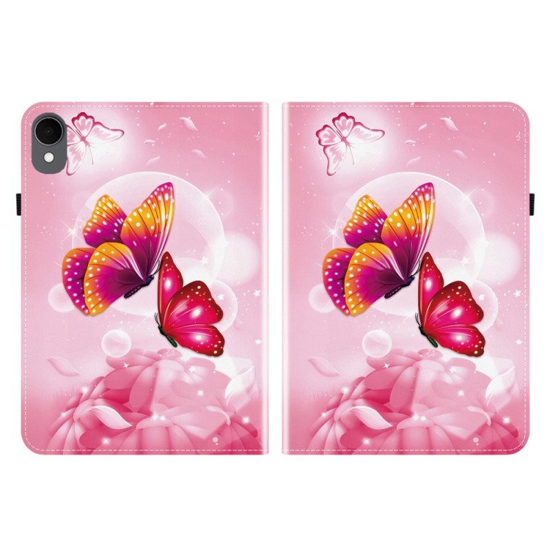 Case Samsung Galaxy Tab S11 Rosa Schmetterlinge