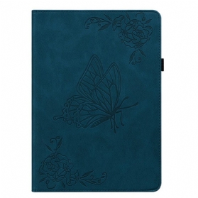 Case Samsung Galaxy Tab S11 Schmetterling In Wildlederoptik