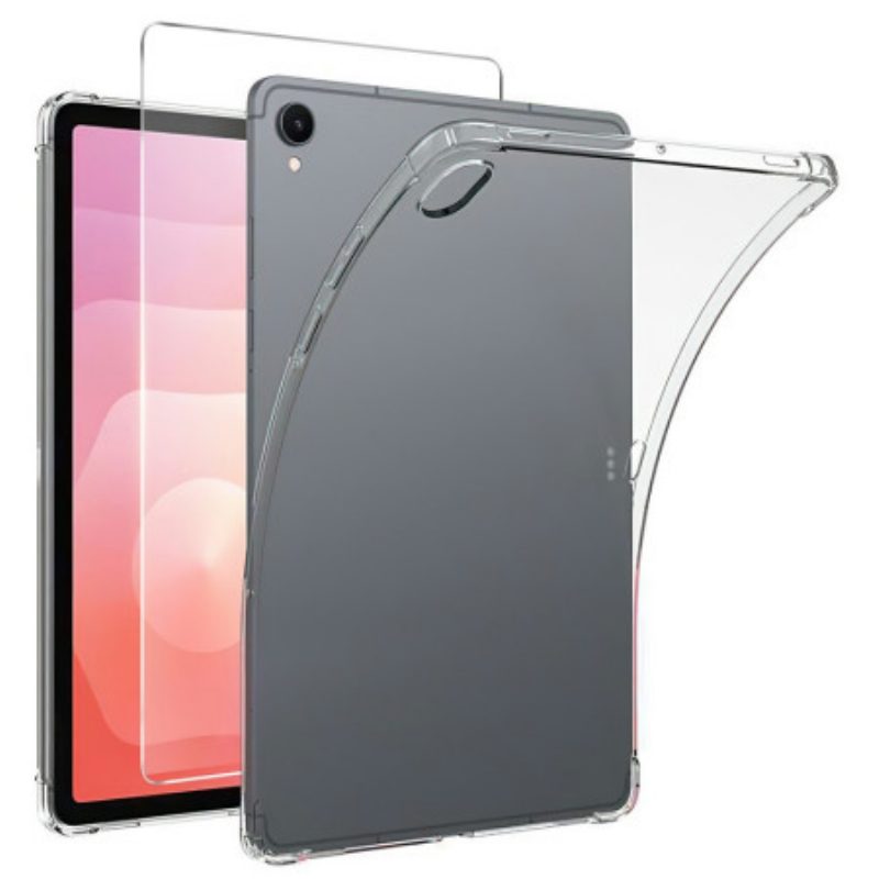 Hülle Für Samsung Galaxy Tab S11 Transparent Mit Displayschutzfolie Aus Gehärtetem Glas