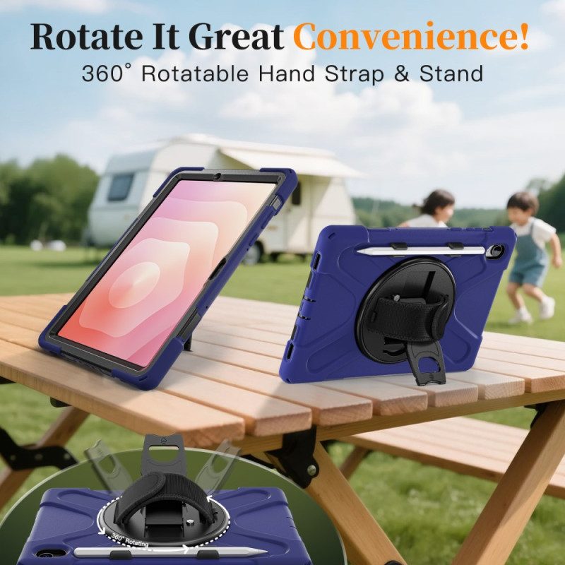 Hülle Samsung Galaxy Tab S11 Extrem Robust Mit Stifthalter Und Schultergurt Tragegurt