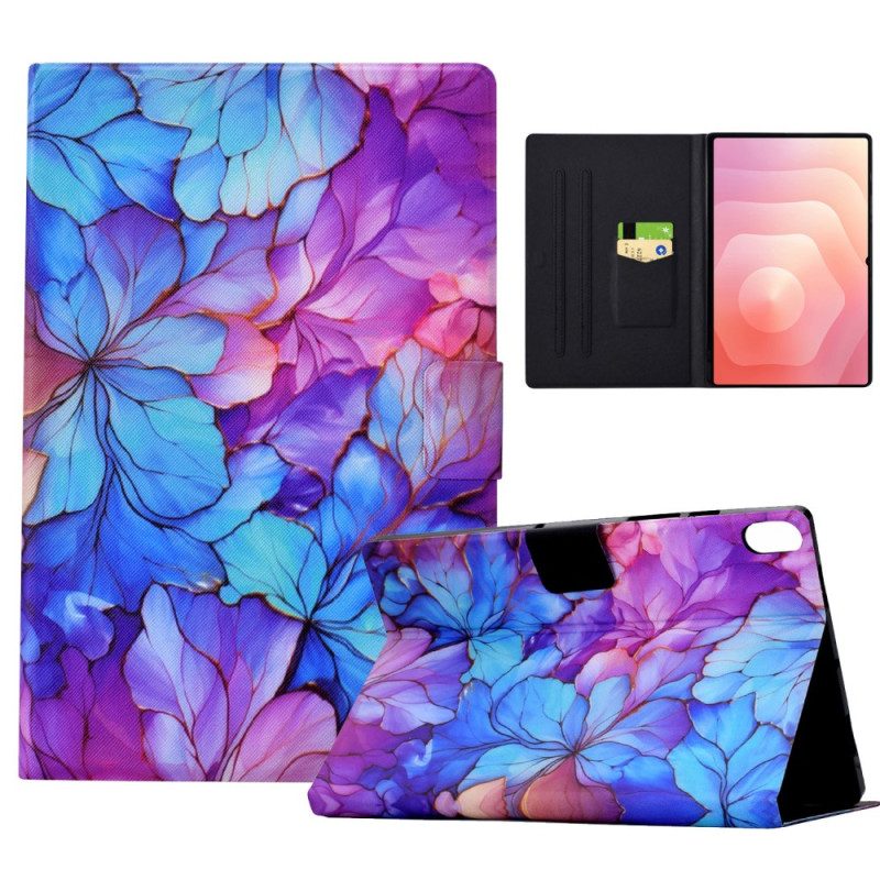 Lederhüllen Für Samsung Galaxy Tab S11 Blumenmuster