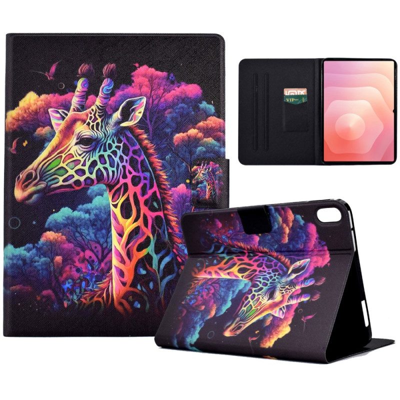 Lederhüllen Für Samsung Galaxy Tab S11 Bunte Giraffe