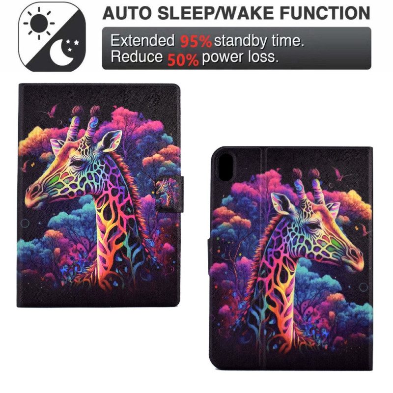 Lederhüllen Für Samsung Galaxy Tab S11 Bunte Giraffe